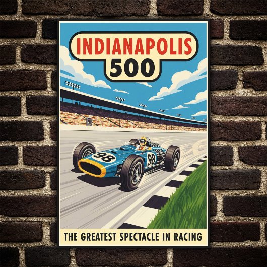1960年代インディアナポリス500ヴィンテージウォールポスター ポスター