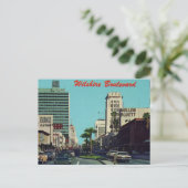 1960年代カリフォルニア州ロサンゼルス、ウィルシャー・ブールバード ポストカード (スタンド正面)