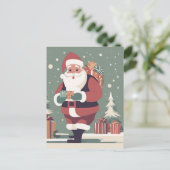 1960年代クリスマスカードヴィンテージ60年代クリスマスカード シーズンポストカード (スタンド正面)