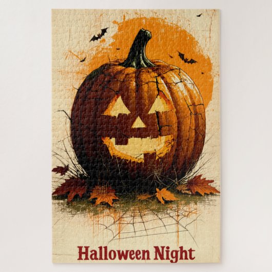 1960年代スタイルのハロウィングラフィック ジグソーパズル (縦)