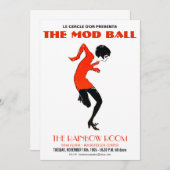 1960年代ダモダンンスパーティーヴィンテージ招待状 招待状 (正面/裏面)