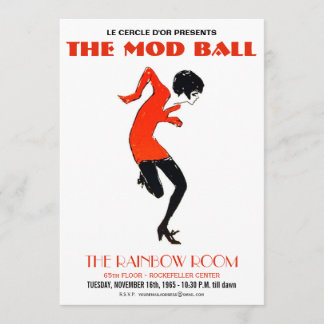 1960年代ダモダンンスパーティーヴィンテージ招待状 招待状