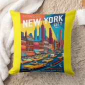 1960年代ニューヨーク | レトロ旅行ポスター クッション (ブランケット)