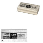 1960年代バス免許プレート切手 ラバースタンプ (押印)