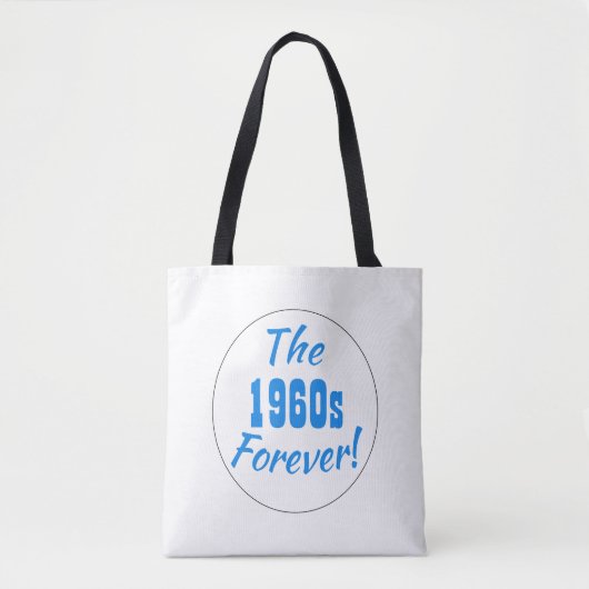 1960年代フォーエバー 引用 レトロ トートバッグ (正面)
