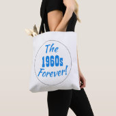 1960年代フォーエバー 引用 レトロ トートバッグ (クローズアップ)