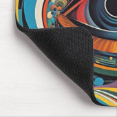 1960年代ホラーVacuiアートサイケデリック作品 マウスパッド (コーナー)