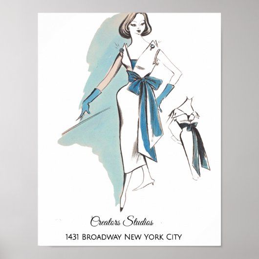 1960年代半ばレディースファッション ポスター (正面)