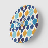 1960年代半ば幾何学模様カラフル ラウンド壁時計 (傾斜)