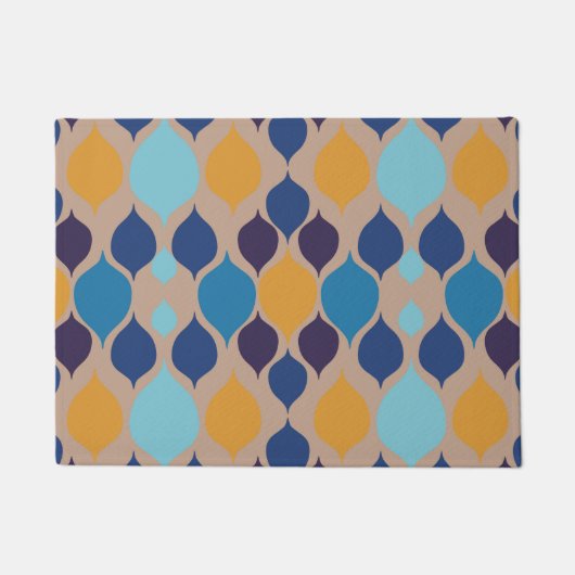 1960年代半ば幾何学的ベージュ ドアマット (正面)