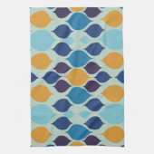 1960年代半ば幾何学青 キッチンタオル (縦)