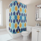 1960年代半ば幾何学青 シャワーカーテン (インサイチュ)
