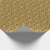 1960年代70年代レトロヴィンテージモダンヒッピー抽象芸術金ゴールド ラッピングペーパー (角)