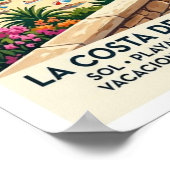 1960年代 コスタデルソル スペイン旅行ポスター ポスター (角)