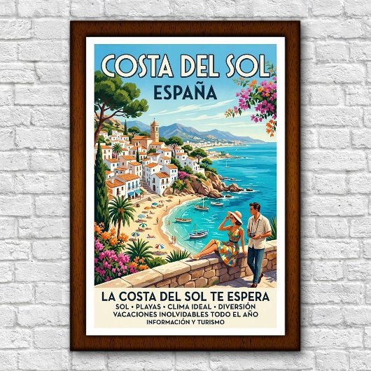 1960年代 コスタデルソル スペイン旅行ポスター ポスター