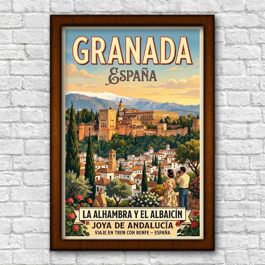 1960年代 スペイン グラナダ 旅行ポスター ヴィンテージ ポスター