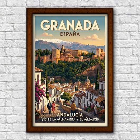 1960年代 スペイン グラナダ 旅行ポスター ヴィンテージ ポスター