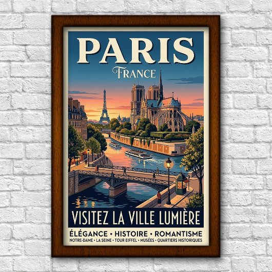 1960年代 パリ フランス 旅行 ポスター
