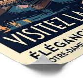 1960年代 パリ フランス 旅行 ポスター (角)