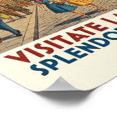 1960年代 フィレンツェ イタリア ヴィンテージ 旅行ポスター ポスター (角)