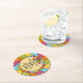 1960年代 ミュージック パーティー 80歳 グルーヴィー レトロ 誕生日 テーマ ペーパーコースター (インサイチュ)