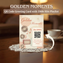 「1960年代 メモリーケア訪問カード ミュージックQRコード付き」