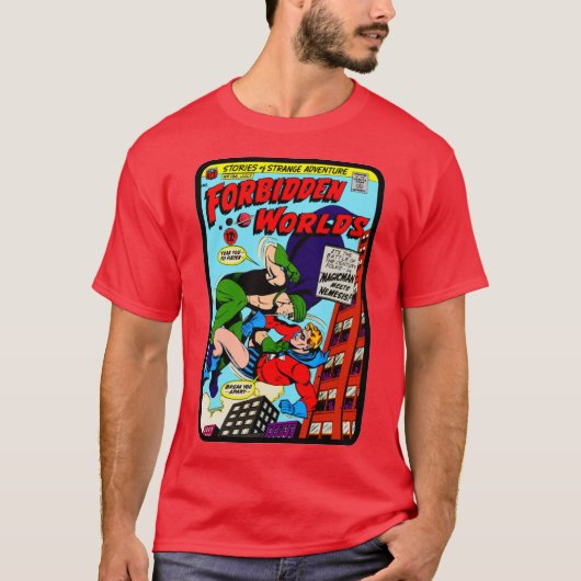 1960年代「禁じられた世界」コミックTシャツ Tシャツ (正面)