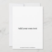 1960年代/1970年代のグルービーパーティー招待状 - ヒッピーチック 招待状 (裏面)