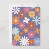 1960年代 1970年代 ヒッピー 平和 愛とパーティー 誕生日 招待状 (裏面)