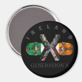 1960年代X世代Irelandスケートボード マグネット (正面/裏面)