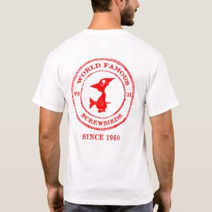 1960年以来の世界有名なねじ鳥 Tシャツ