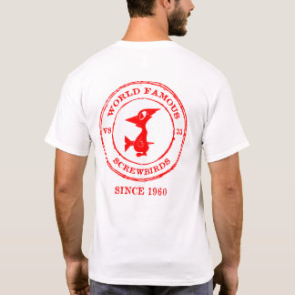 1960年以来の世界有名なねじ鳥 Tシャツ