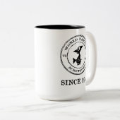 1960年以来の世界的に有名なスクリューバード ツートーンマグカップ (正面右)