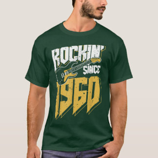 1960年以来ロックンロック音楽ファン62th Bir Tシャツ