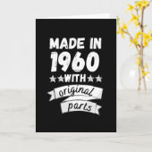 1960年製のオリジナルパーツ付き カード (黄色い花)