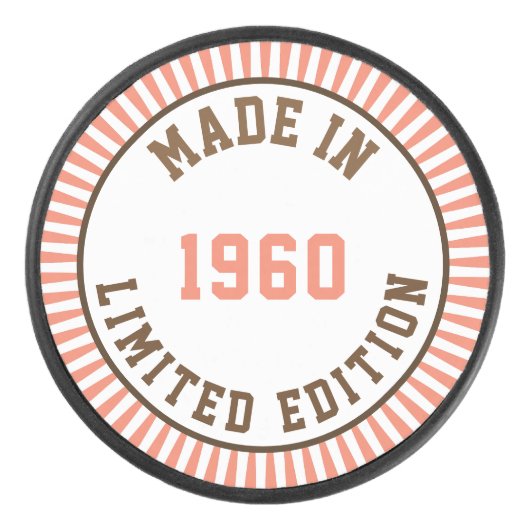 1960年製 アイスホッケーパック (正面)