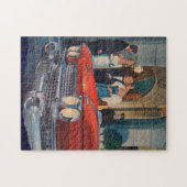 1960年頃の赤キャデラックグリル ジグソーパズル (横)