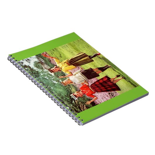 1960年10代の少女で頭に本を持つ ノートブック (右側)