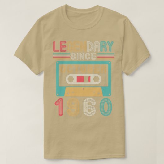 1960年10月以来の伝説的ハッピーバースデー60年 Tシャツ (デザイン正面)
