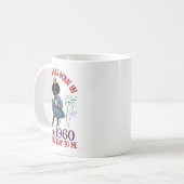 1960年6月生まれにクイーンが私のハッピーバースデーになった コーヒーマグカップ (正面左)