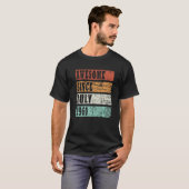 1960年7月生まれ レトロなアイデア Tシャツ (正面フル)