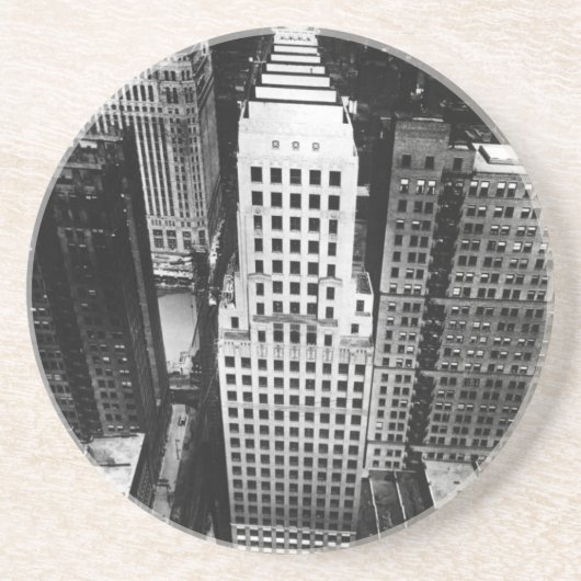 1960年:  シカゴの超高層ビルの空中写真 コースター (正面)