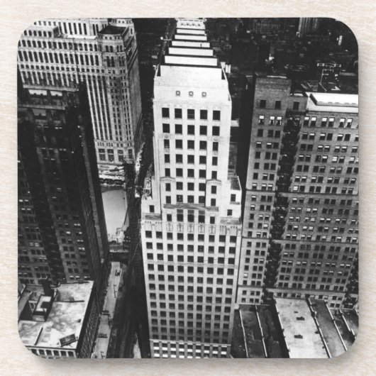1960年:  シカゴの超高層ビルの空中写真 コースター (正面)