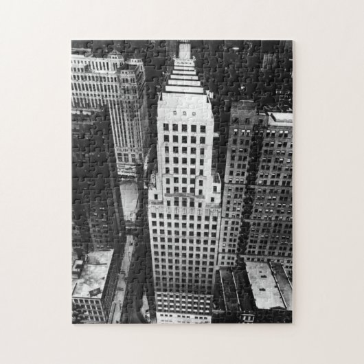 1960年:  シカゴの超高層ビルの空中写真 ジグソーパズル (縦)