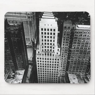 1960年: シカゴの超高層ビルの空中写真 マウスパッド