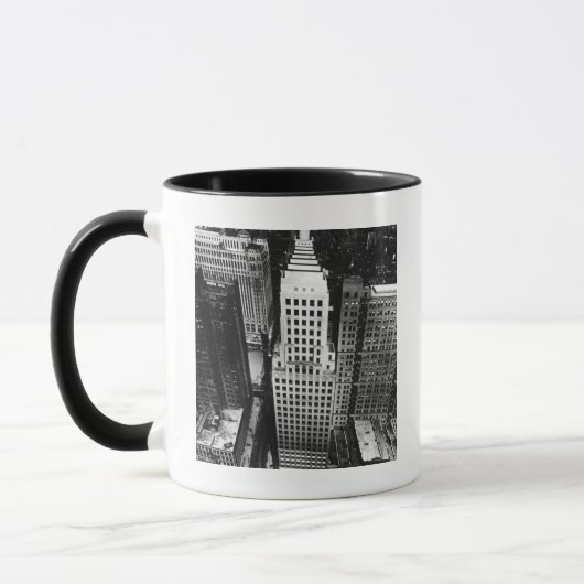 1960年: シカゴの超高層ビルの空中写真 マグカップ (左)