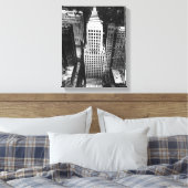 1960年：シカゴ超高層ビル空中景観 キャンバスプリント (インサイチュ (寝室))