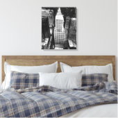 1960年：シカゴ超高層ビル空中景観 キャンバスプリント (インサイチュ (寝室))