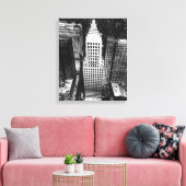 1960年：シカゴ超高層ビル空中景観 キャンバスプリント (インサイチュ (リビング))