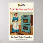 1960年 ヴィンテージ ThermoChef オーブン広告 ポスター (正面)